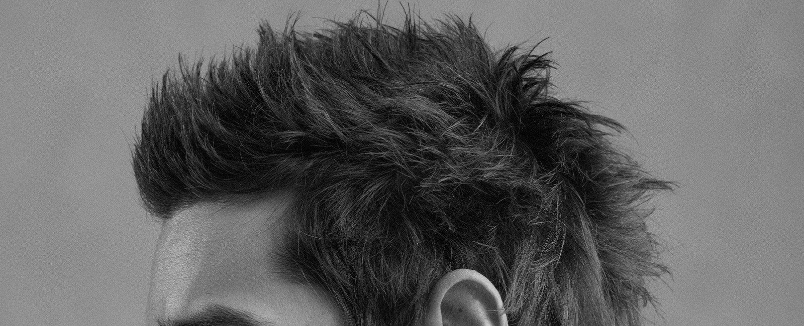 Man with textured mullet